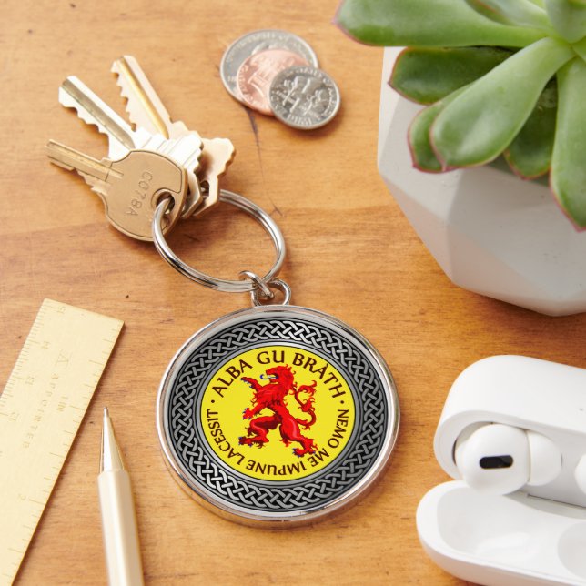 Porte-clés Alba Gu Brath Lion Rampant noeud (Bureau)