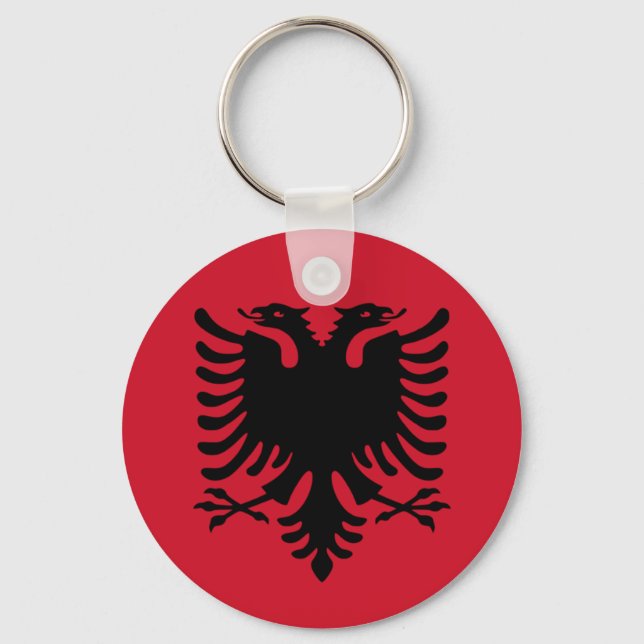 Porte-clés Albanie Porte - clé du drapeau (Recto)