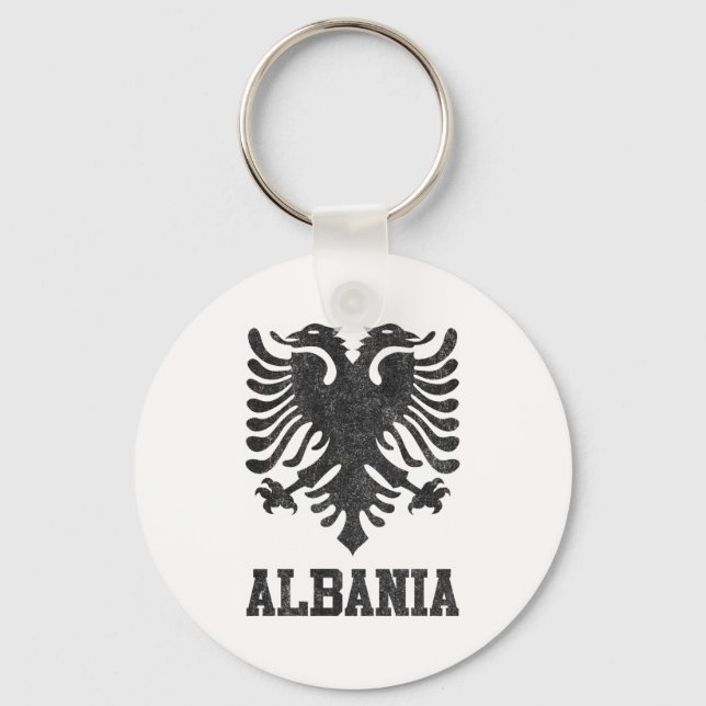 Porte-clés Albanie vintage (Recto)