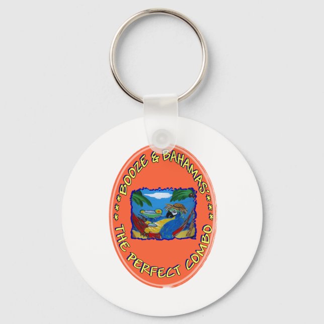 Porte-clés Alcool et Bahamas (Recto)