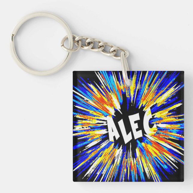 Porte-clés Alec Nom Art (Devant)