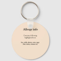 Alerte d'allergie alimentaire ajouter un nom aux a