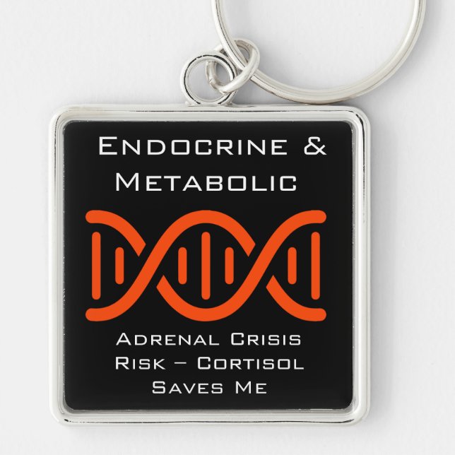 Porte-clés Alerte endocrinienne et métabolique (Devant)