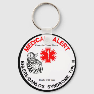 Porte-clés Alerte Médicale EDS Type 3 avec Zebra Porte - clé