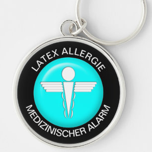 Porte-clés Alerte Médicale LATEX ALLERGIE - Porte - clé de bo