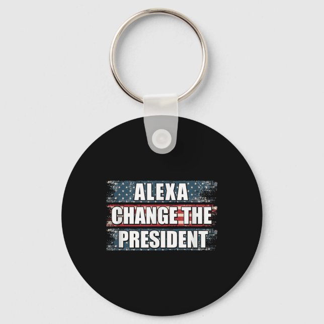 Porte-clés Alexa Change Le Président Funny Trump (Recto)