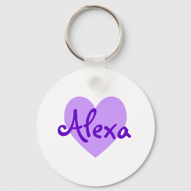 Porte-clés Alexa en violet (Recto)
