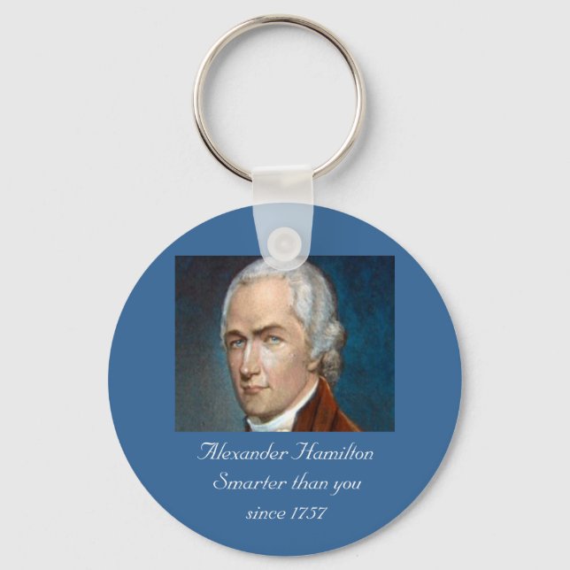 Porte-clés Alexander Hamilton Smarter que vous couleur porte  (Recto)