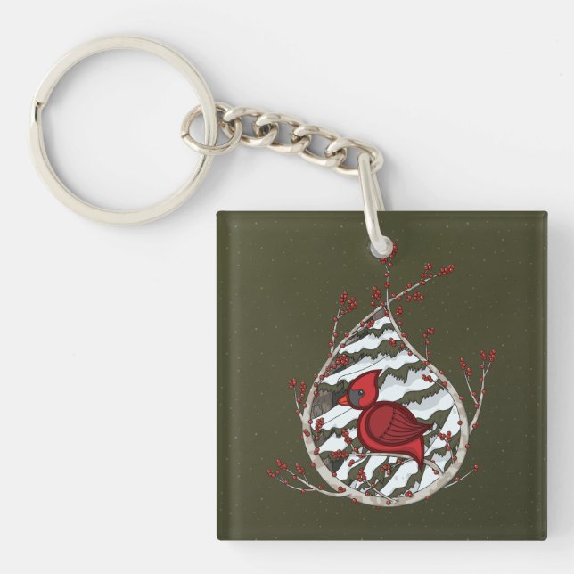Porte-clés Alexandre le Porte - clé acrylique cardinal (Devant)