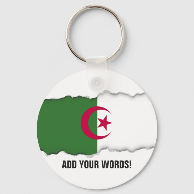 Porte-clés Algeria Flag (Recto)