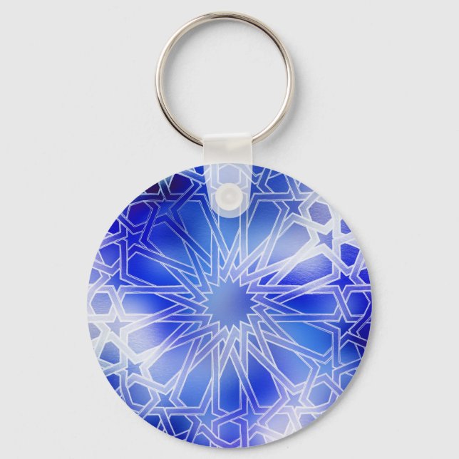 Porte-clés Alhambra Motif bleu (Recto)