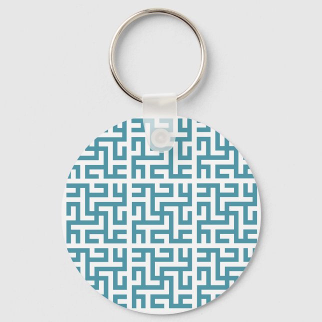 Porte-clés Ali bleu grille (Recto)