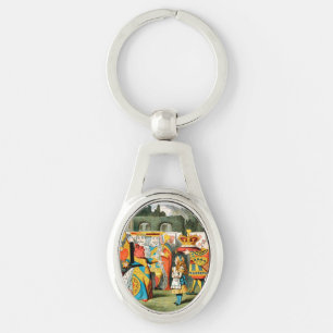 Porte-clés Alice Aventures Merveilleux Reine de Coeur