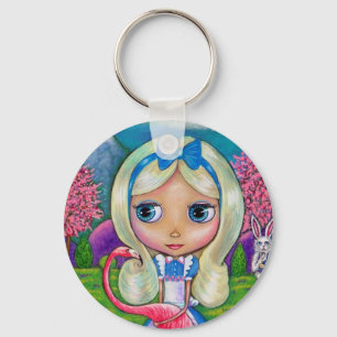 Porte-clés Alice dans le porte - clé du pays des merveilles