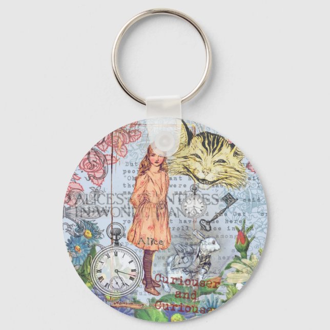 Porte-clés Alice in Wonderland Classic Cheshire Rabbit Alice (Recto)