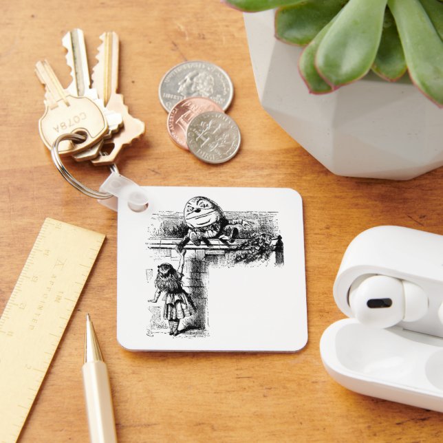 Porte-clés Alice in Wondlerand, Humpty Dumpty with Alice (Bureau)