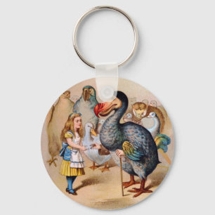 PORTE-CLÉS ALICE RENCONTRE L'OISEAU DE DRONTE