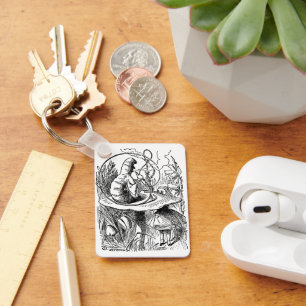 Porte-clés Alice vintage au pays des merveilles Chatouchine