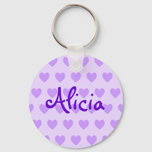 Porte-clés Alicia dans le violet