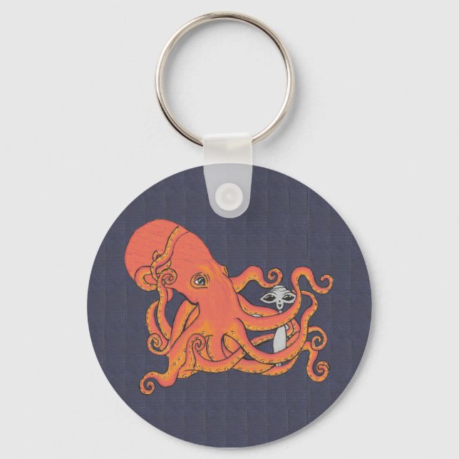 Porte-clés Alien avec Porte - clé Octopus Friend (Recto)