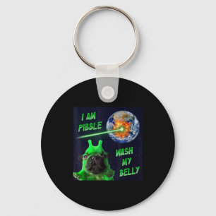 Porte-clés Alien Bble Drôle Brainrot Chien Meme Espace Je Sui
