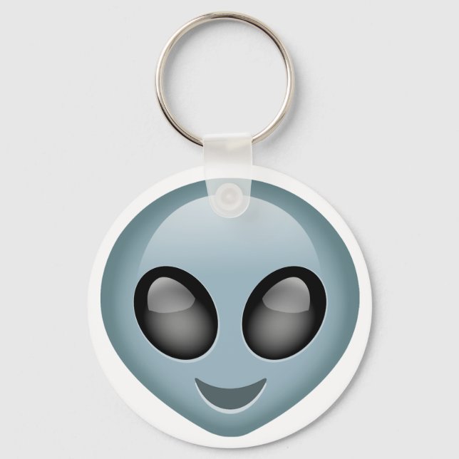 Porte-clés Alien extraterrestre Emoji (Recto)