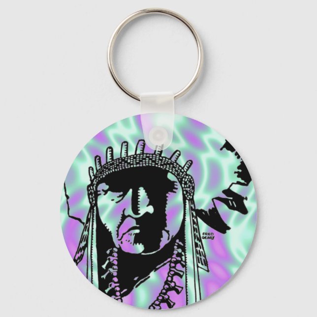 Porte-clés Alien Green, Porte - clé indien (Recto)