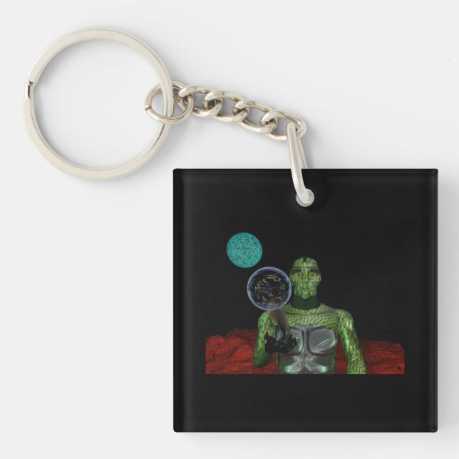 Porte-clés aliens reptiliens (Devant)
