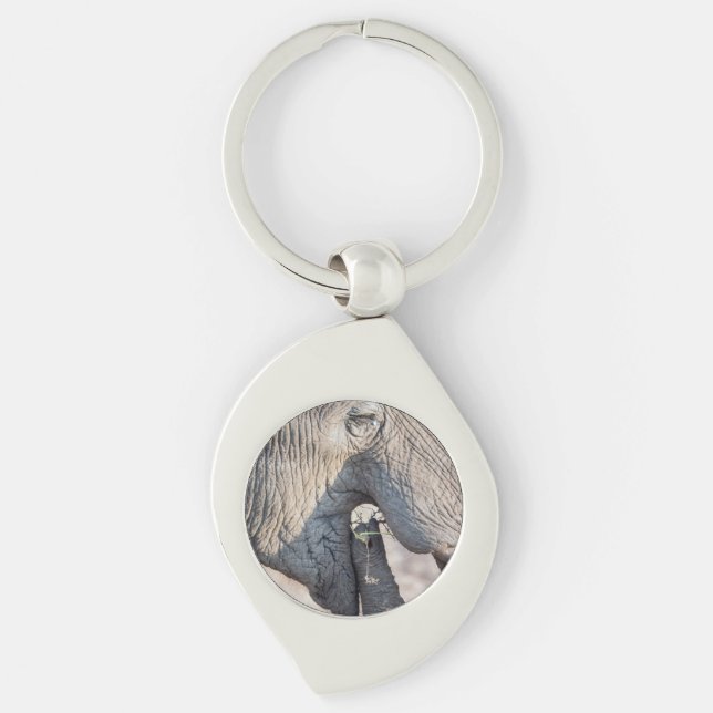 Porte-clés Alimentation des éléphants (Devant)