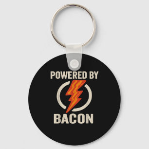 Porte-clés Alimenté Par Bacon Funny Viande Lover Barbecue Gri