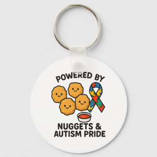 Porte-clés Alimenté par des nuggets de poulet et fierté de l'