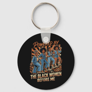 Porte-clés Alimenté par les femmes noires avant l'histoire af