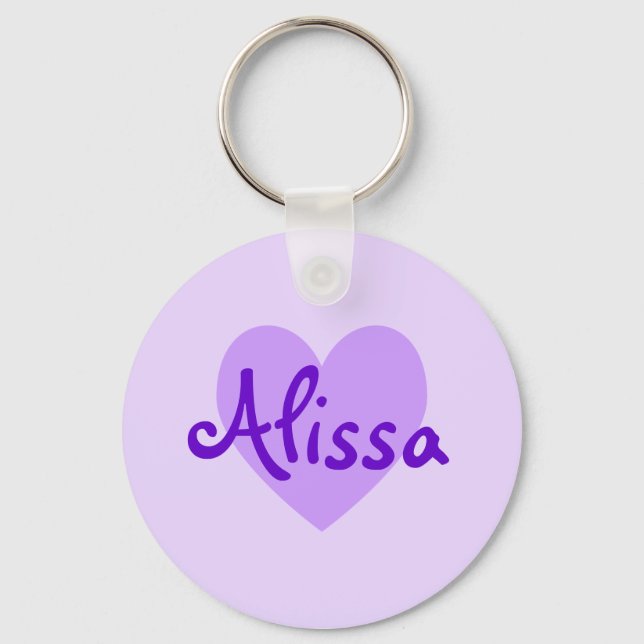 Porte-clés Alissa en violet (Recto)