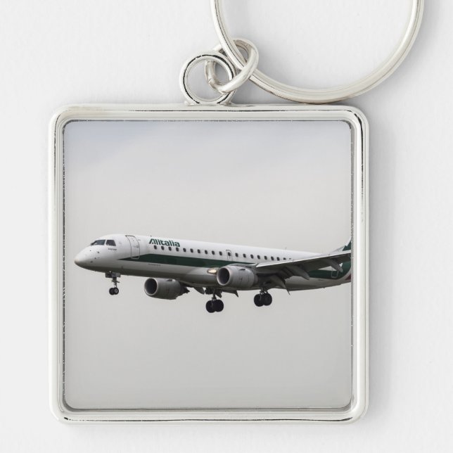 Porte-clés Alitalia Embraer 190 (Devant)