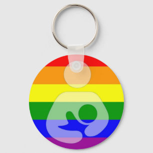 Porte-clés Allaiter de gay pride/soins