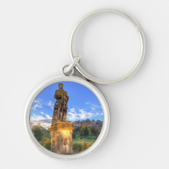 Porte-clés Allan Ramsey Et Édimbourg Castle Scotland (Devant)