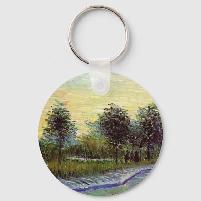 Porte-clés Allée dans le parc Voyer d'Argenson par Vincent va (Recto)