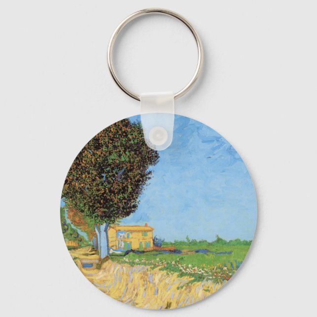 Porte-clés Allée près d'Arles par Vincent van Gogh (Recto)