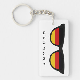 Porte-clés Allemagne Nuances de texte et de couleur personnal