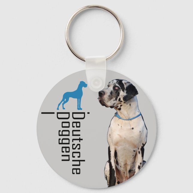 Porte-clés Allemand : Dogue allemand (Recto)