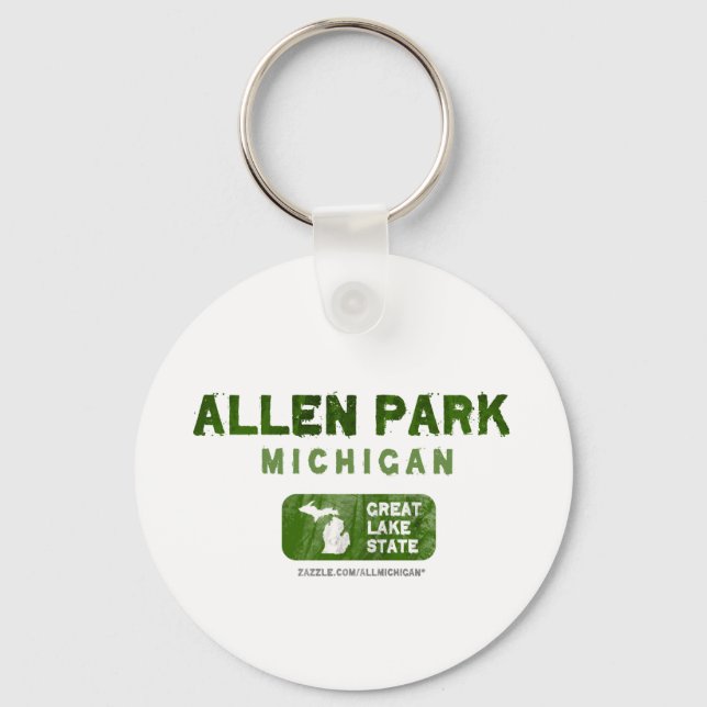 Porte-clés Allen Park Michigan Great Lake State (Recto)