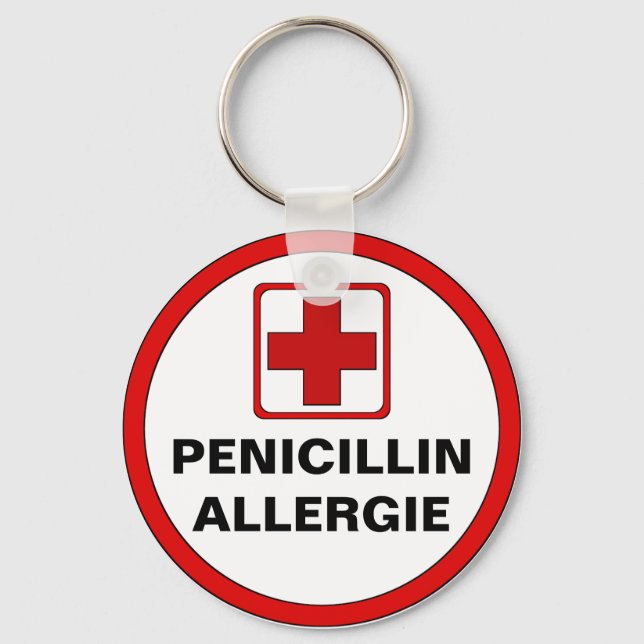 Porte-clés Allergie à la pénicilline (Recto)