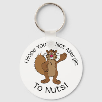 Porte-clés Allergie À L'Écureuil Nuts