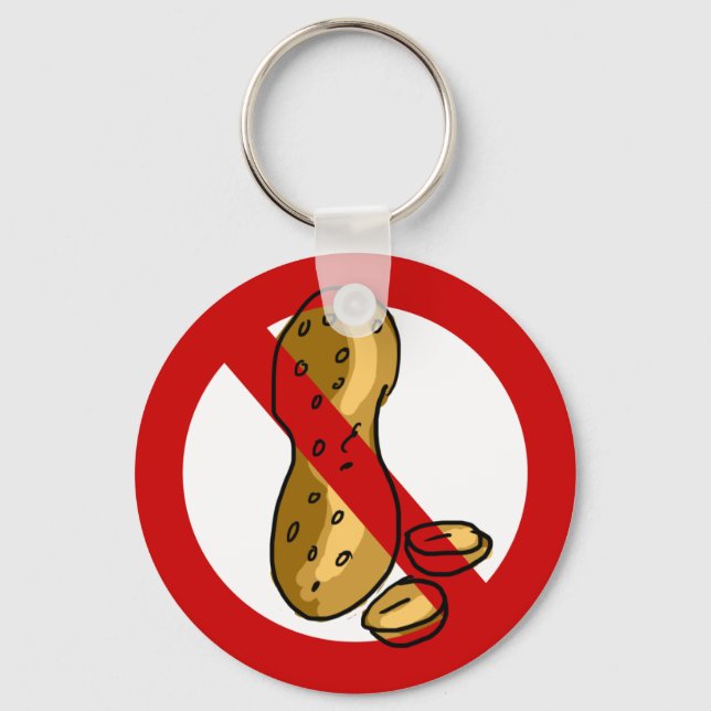 Porte-clés Allergie des arachides (Recto)