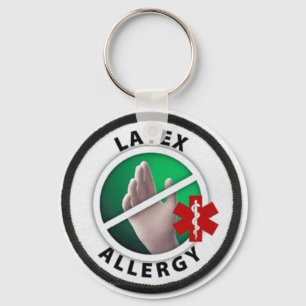 Porte-clés Allergie latex
