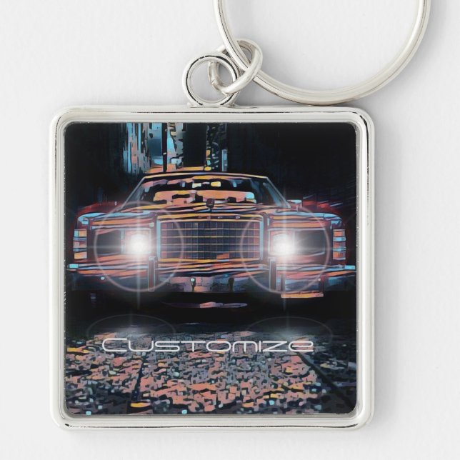 Porte-clés Alley Parking Carré Porte - clé Premium (Devant)