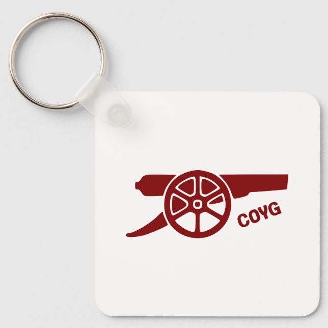 Porte-clés Allez les Gunners COYG (Recto)