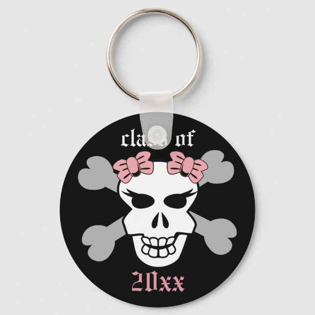 Porte-clés Allez ! Porte - clé de diplôme customisé (rose) (Recto)