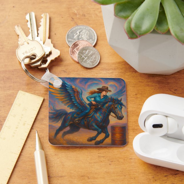 Porte-clés Allez Vite ! Barilier avec Cheval Ailé (Bureau)