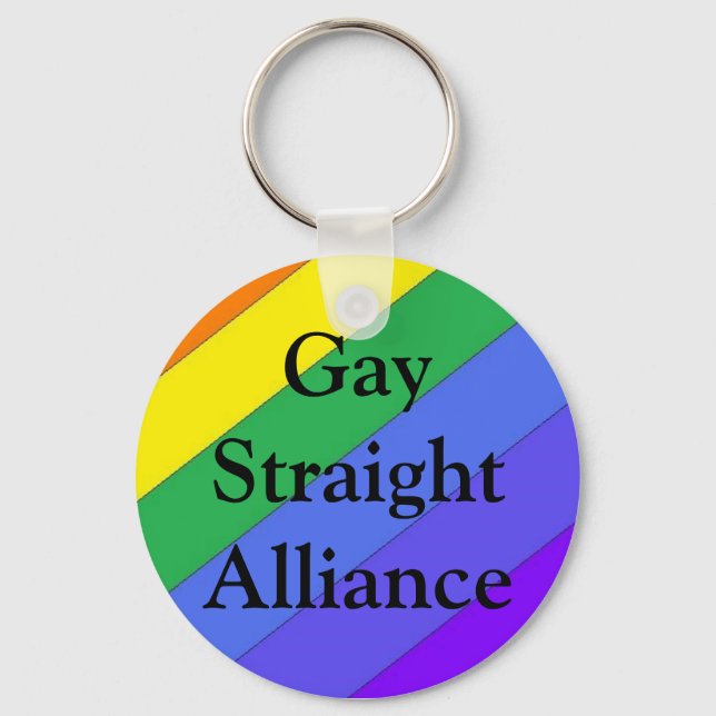 Porte-clés Alliance droite gay (Recto)